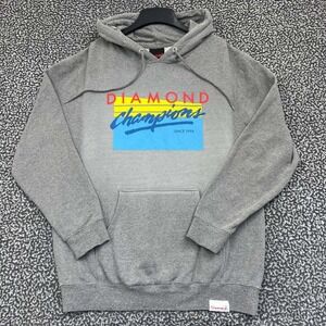 Greg Lutzka‎ Hoodie Men XL Gray Diamond Supply Co. Pullover Long Sleeve Pocket